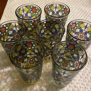 Vitrail Moroccan 7 Stained Glass Tea Cups